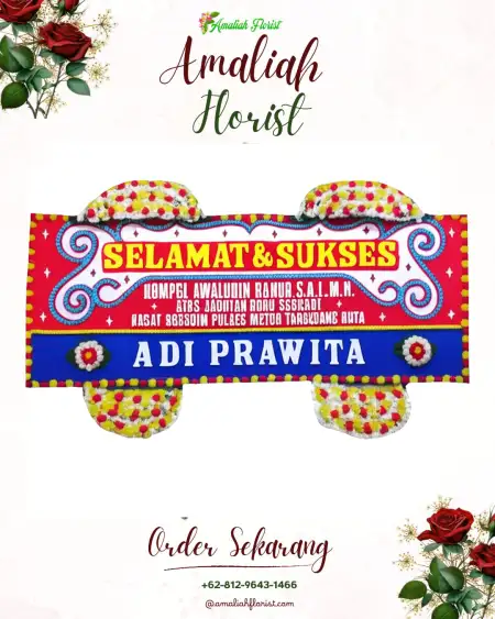 Papan Bunga Ucapan Selamat Juang
